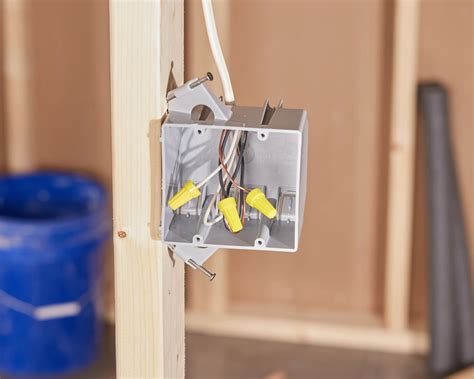 how far should metal electrical box protrude from stud|connecting box to stud.